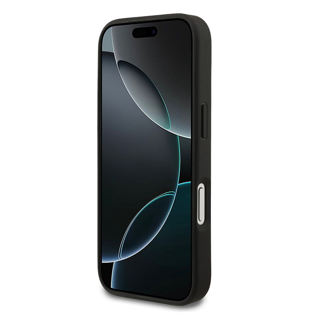 Apple iPhone 17 Pro Kılıf Mercedes Benz Orjinal Lisanslı M-safe Şarj Özellikli Hakiki Deri Nostaljik Yıldız Dizayn Kapak Siyah