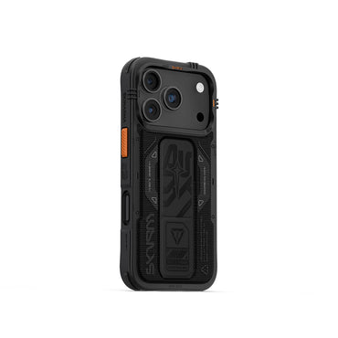 Apple iPhone 17 Pro Kılıf SkinArma M-safe Şarj Özellikli Airbag Tasarımlı Standlı Phantom Kapak Yeşil