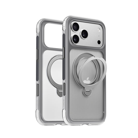 Apple iPhone 17 Pro Kılıf Wiwu AS-203 AeroShield Ultra Serisi M-safe Şarj Özellikli Airbag Tasarımlı Standlı Kapak