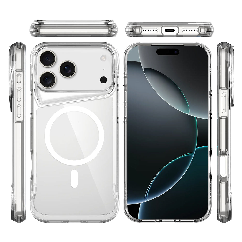 Apple iPhone 17 Pro Case Zore M-safe Charging Feature T-Max M-safe Cover Transparent