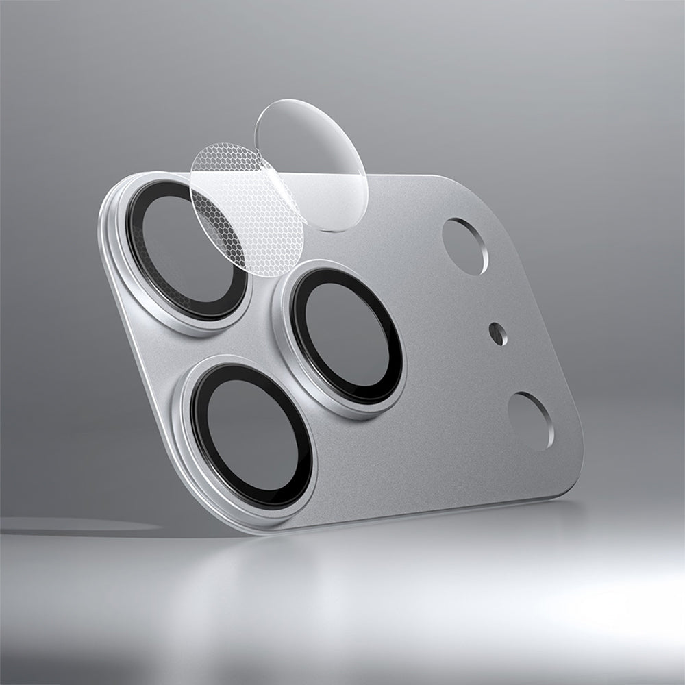 Apple iPhone 17 Pro Max Benks Glass Warrior Anti-Reflective Metal Camera Lens Protector White 