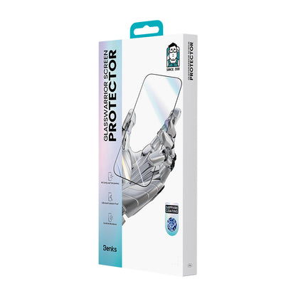 Apple iPhone 17 Pro Max Benks Glass Warrior Safir Coating 0.3mm Cam Ekran Koruyucu + Kolay Uygulama Aparatı Şeffaf