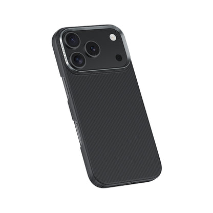 Apple iPhone 17 Pro Max Kılıf Benks M-safe Şarj Özellikli Metal Kamera Çerçeveli Magnetik ArmorAir 600D Kevlar Fiber Kapak Siyah