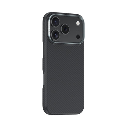 Apple iPhone 17 Pro Max Kılıf Benks M-safe Şarj Özellikli Metal Kamera Çerçeveli Magnetik ArmorAir 600D Kevlar Fiber Kapak Siyah