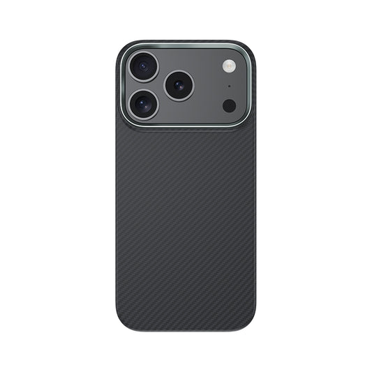 Apple iPhone 17 Pro Max Kılıf Benks M-safe Şarj Özellikli Metal Kamera Çerçeveli Magnetik ArmorAir 600D Kevlar Fiber Kapak Siyah
