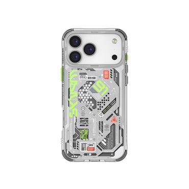 Apple iPhone 17 Pro Max Case Patterned Airbag Design Skinarma Spectra Cover Green 