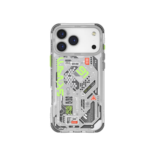 Apple iPhone 17 Pro Max Case Patterned Airbag Design Skinarma Spectra Cover Green 