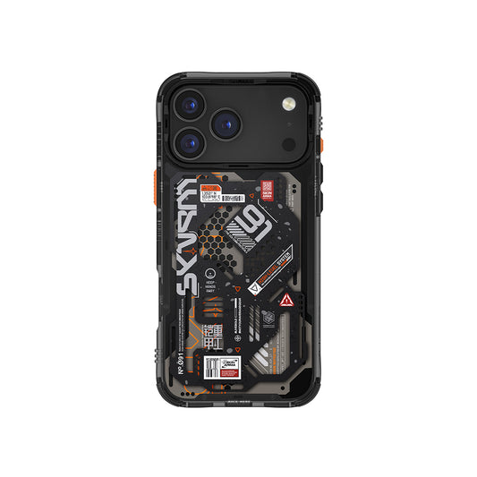 Apple iPhone 17 Pro Max Case Patterned Airbag Design Skinarma Spectra Cover Black 