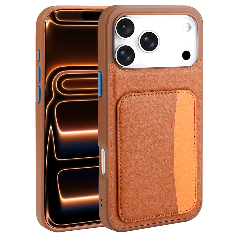 Apple iPhone 17 Pro Max Kılıf Kartlıklı Zore X-Kart Silikon Kapak Siyah