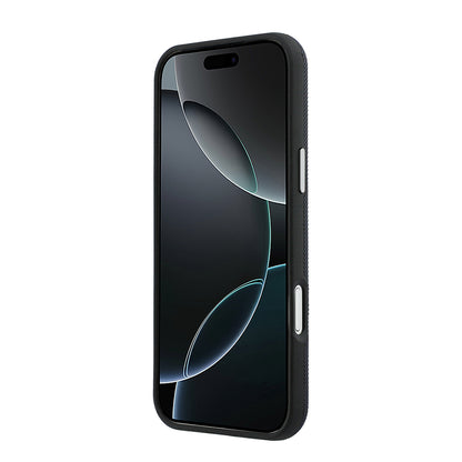 Apple iPhone 17 Pro Max Kılıf Lacoste Orjinal Lisanslı M-Safe Şarj Özellikli PVC Yarı Pike Desenli Arka Yüzey İkonik Timsah Dokuma Logolu Kapak