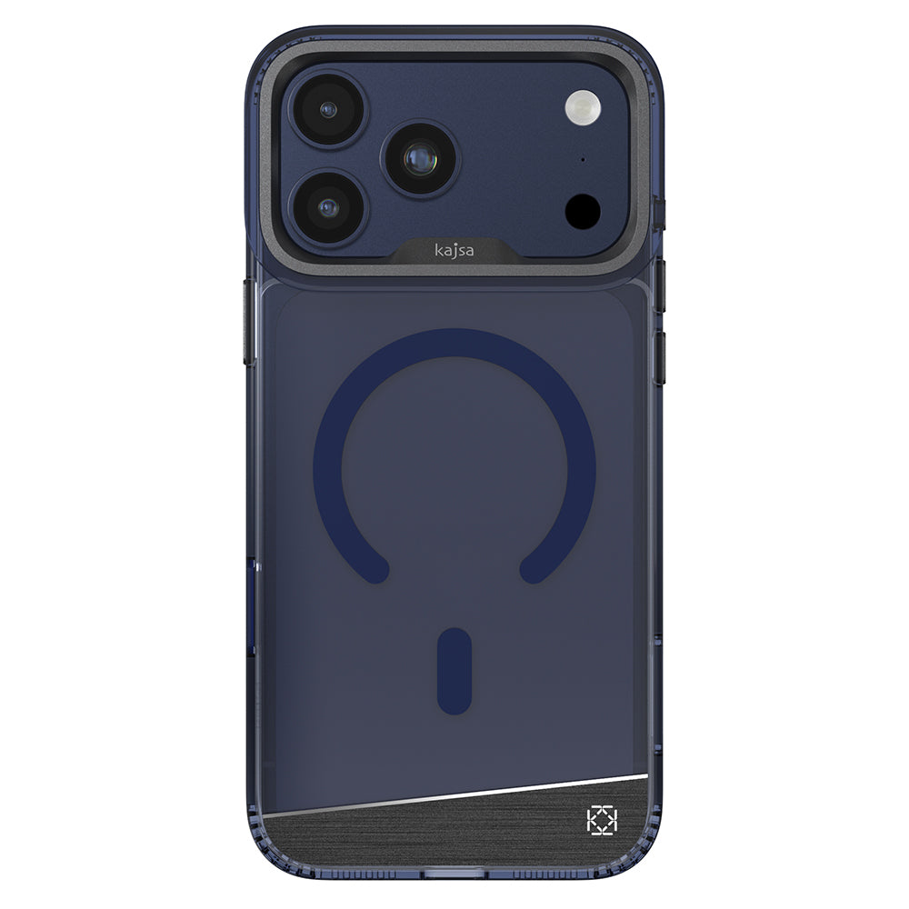 Apple iPhone 17 Pro Max Kılıf M-safe Şarj Özellikli Airbag Tasarımlı O-Ring Şeffaf Kajsa Alüminyum Trans Shield Serisi Kapak