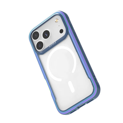 Apple iPhone 17 Pro Max Kılıf M-safe Şarj Özellikli Airbagli Raptic Shield Serisi Şeffaf Arka Yüzey Kapak Siyah
