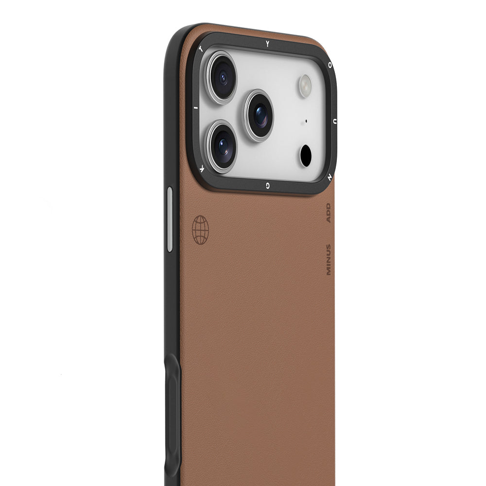 Apple iPhone 17 Pro Max Kılıf M-safe Şarj Özellikli Basit Mat Deri Desenli Youngkit Tech Fashion Serisi Kapak Gri