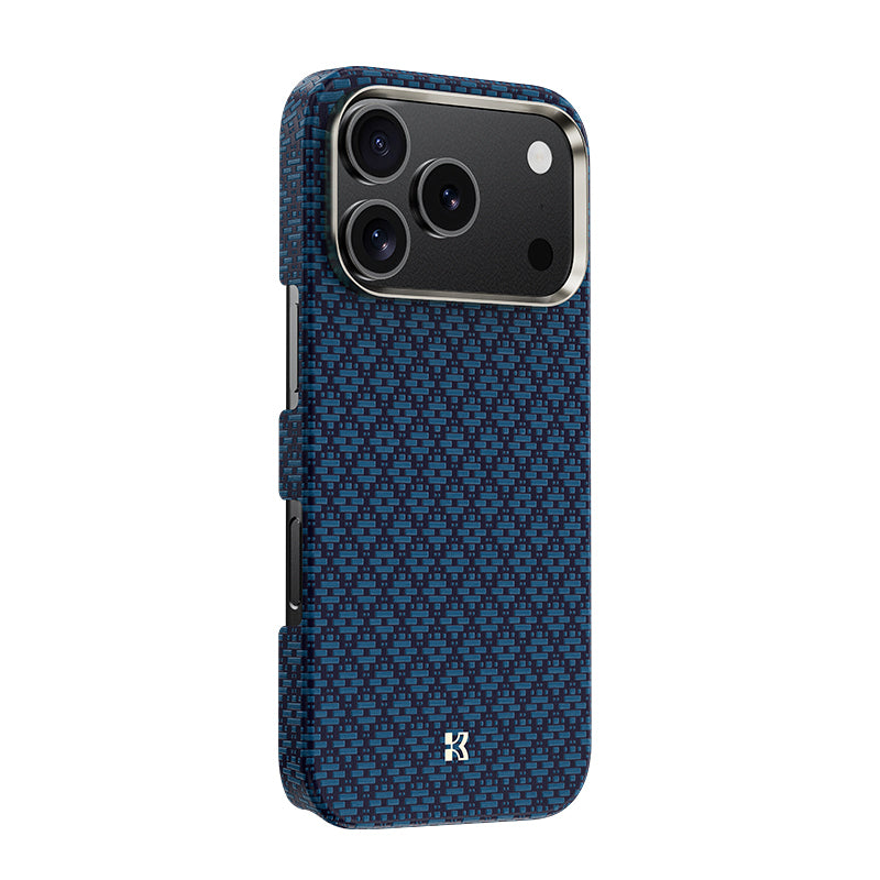 Apple iPhone 17 Pro Max Kılıf M-Safe Şarj Özellikli Benks ArmorAir ArmorGrid Serisi Kevlar Kapak Gold