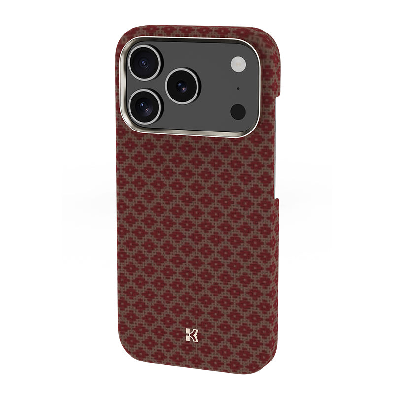 Apple iPhone 17 Pro Max Kılıf M-Safe Şarj Özellikli Benks ArmorAir ArmorGrid Serisi Kevlar Kapak Mavi