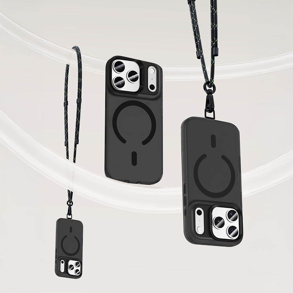 Apple iPhone 17 Pro Max Kılıf M-Safe Şarj Özellikli Benks C-Magnet Lucid Armor Kapak Turuncu