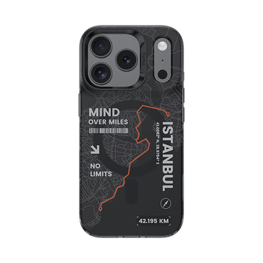 Apple iPhone 17 Pro Max Kılıf M-safe Şarj Özellikli Benks City Serisi Kapak Siyah-Turuncu