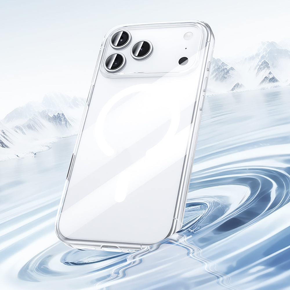 Apple iPhone 17 Pro Max Kılıf M-safe Şarj Özellikli Benks Crystal Serisi Şeffaf Kapak Şeffaf