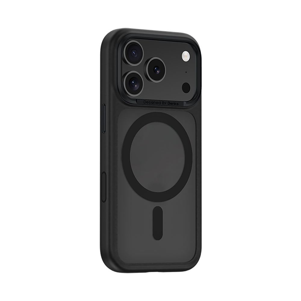 Apple iPhone 17 Pro Max Kılıf M-safe Şarj Özellikli Benks Mist Protective Kapak Siyah