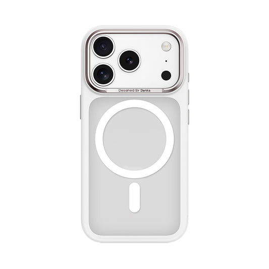 Apple iPhone 17 Pro Max Kılıf M-safe Şarj Özellikli Benks Mist Protective Kapak Beyaz
