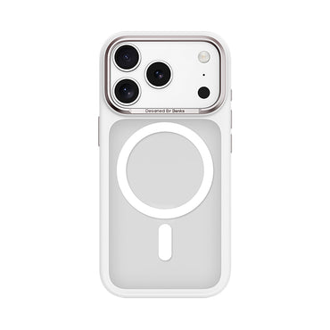 Apple iPhone 17 Pro Max Kılıf M-safe Şarj Özellikli Benks Mist Protective Kapak Beyaz