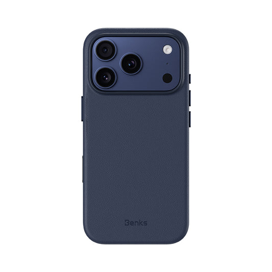 Apple iPhone 17 Pro Max Kılıf M-safe Şarj Özellikli Çizilmeye Dayanıklı Benks VitaPro Serisi PU Deri Kapak