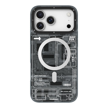 Apple iPhone 17 Pro Max Kılıf M-safe Şarj Özellikli Kamera Denetim Butonlu Youngkit Technology Serisi Kapak