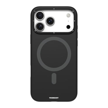 Apple iPhone 17 Pro Max Kılıf M-Safe Şarj Özellikli Kamera Standlı Youngkit Gel Cream Serisi Kapak