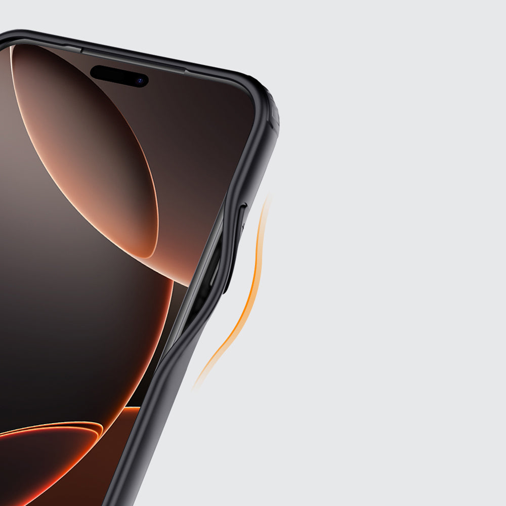 Apple iPhone 17 Pro Max Kılıf M-safe Şarj Özellikli Mat Arka Yüzey Wlons Lola Kapak Siyah