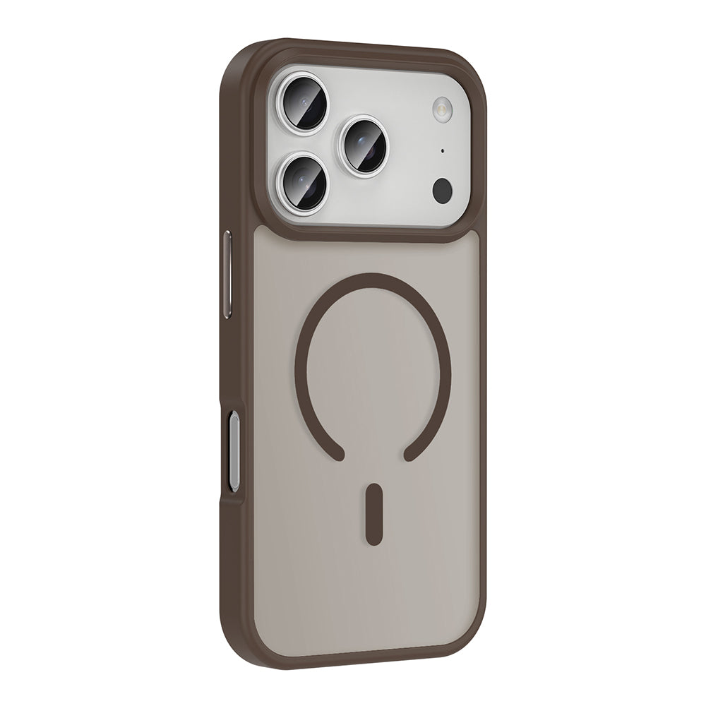 Apple iPhone 17 Pro Max Case M-safe Charging Feature Matte Back Surface Zore Sio Cover Black 