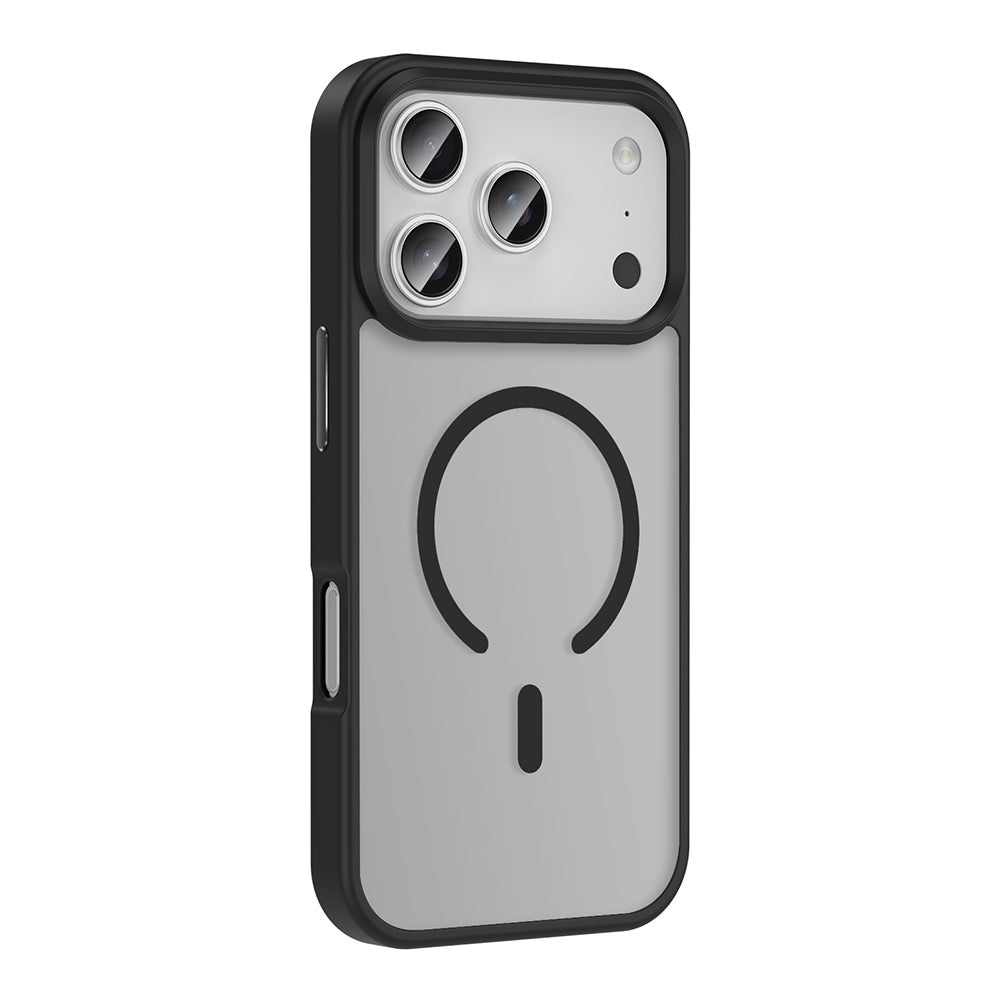 Apple iPhone 17 Pro Max Case M-safe Charging Feature Matte Back Surface Zore Sio Cover Black 