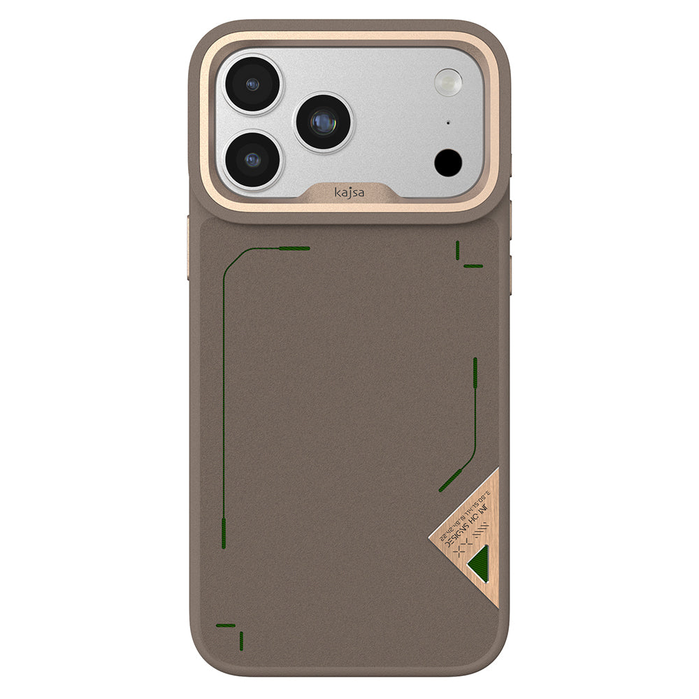 Apple iPhone 17 Pro Max Kılıf M-safe Şarj Özellikli O-Ring Metal Kamera Çerçeveli Kajsa Matrix Collection Kapak