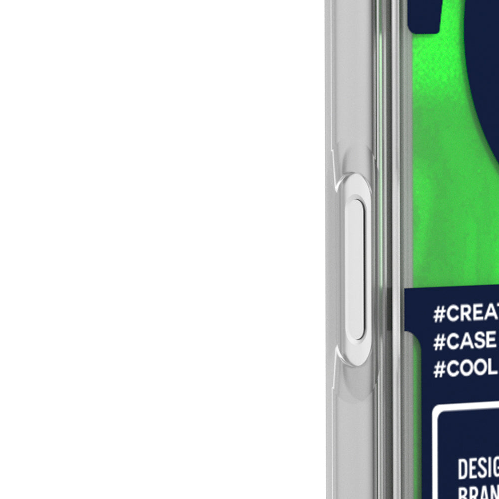 Apple iPhone 17 Pro Max Kılıf M-safe Şarj Özellikli Parlak Kumlu Sıvılı Tasarımlı Galaxy Fantasy Serisi Kapak Yeşil