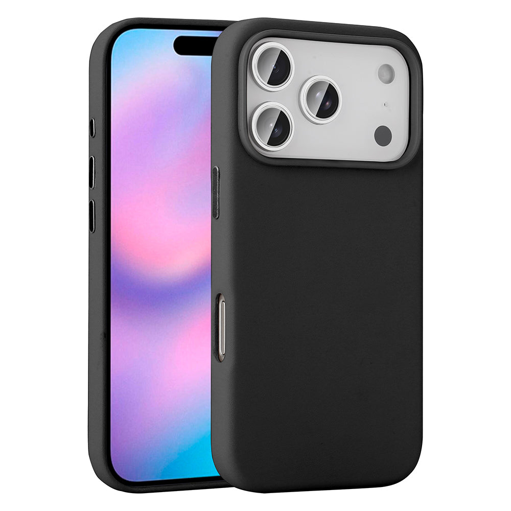 Apple iPhone 17 Pro Max Case with M-safe Charging Function PU Leather Look Zore Cupra Cover Purple