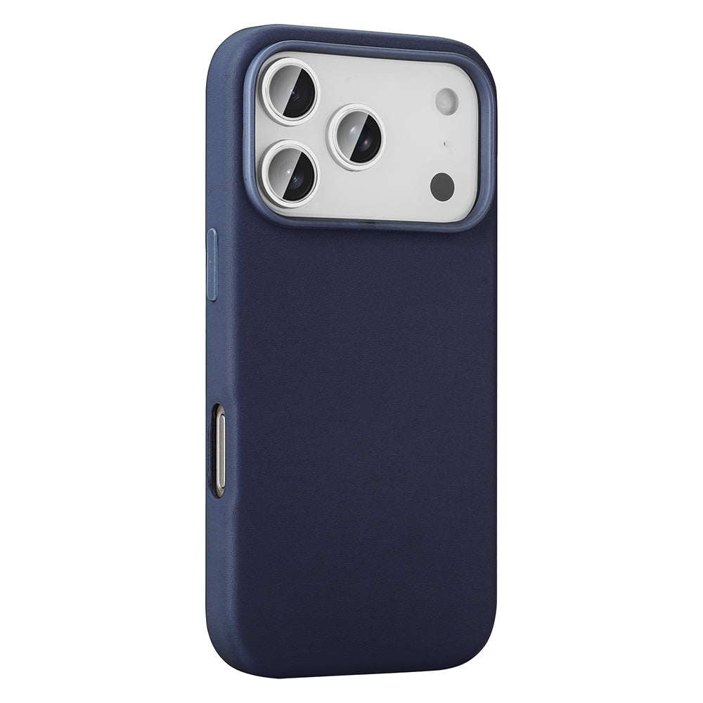 Apple iPhone 17 Pro Max Case with M-safe Charging Function PU Leather Look Zore Cupra Cover Purple