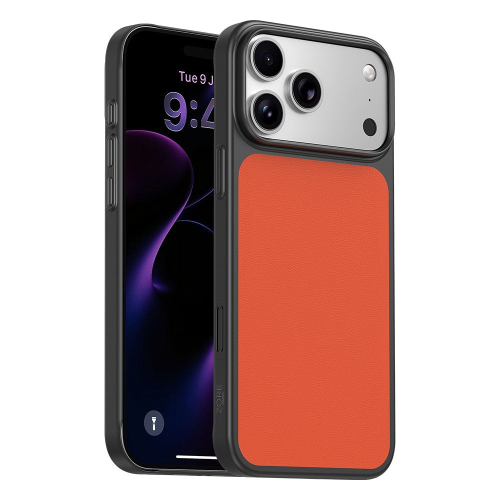 Apple iPhone 17 Pro Max Kılıf M-Safe Şarj Özellikli PU Zore Paris Trexo Sert PC Kapak