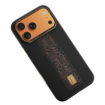 Apple iPhone 17 Pro Max Kılıf M-safe Şarj Özellikli Raptic Aramid Dual Rise Serisi 24 Ayar Altın Kaplamalı Kapak