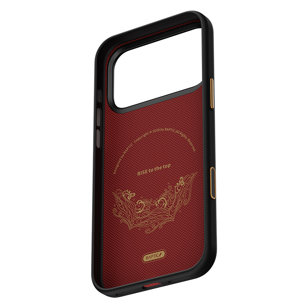 Apple iPhone 17 Pro Max Kılıf M-safe Şarj Özellikli Raptic Aramid Dual Rise Serisi Kapak