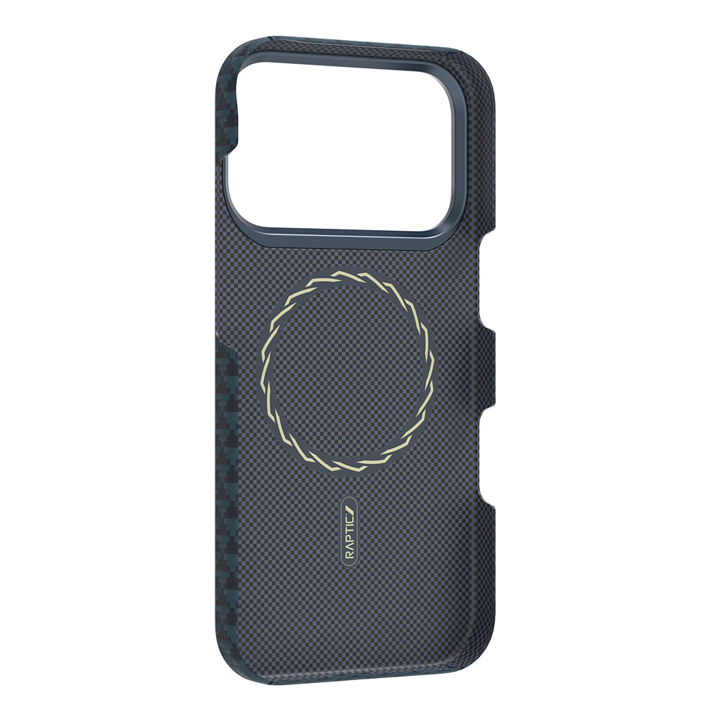 Apple iPhone 17 Pro Max Kılıf M-safe Şarj Özellikli Raptic Aramid Skin Origin Serisi Kapak Kahverengi