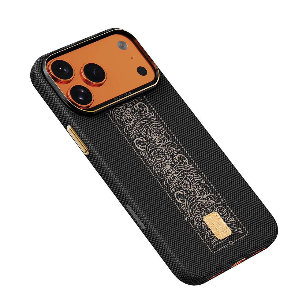 Apple iPhone 17 Pro Max Kılıf M-safe Şarj Özellikli Raptic Aramid Skin Rise Serisi Kapak
