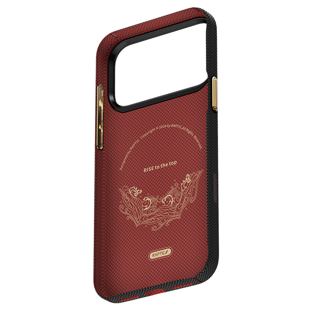 Apple iPhone 17 Pro Max Kılıf M-safe Şarj Özellikli Raptic Aramid Skin Rise Serisi Kapak