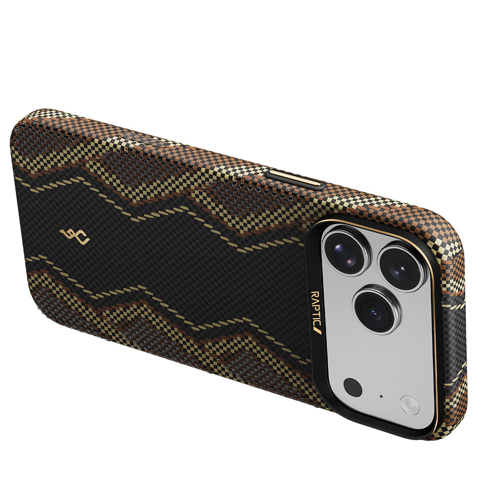 Apple iPhone 17 Pro Max Kılıf M-safe Şarj Özellikli Raptic Aramid Skin Scepter Serisi Kapak