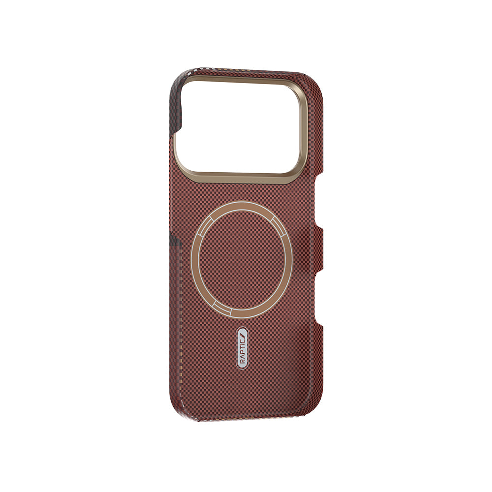 Apple iPhone 17 Pro Max Kılıf M-safe Şarj Özellikli Raptic Aramid Skin Transform Serisi Kapak Mavi