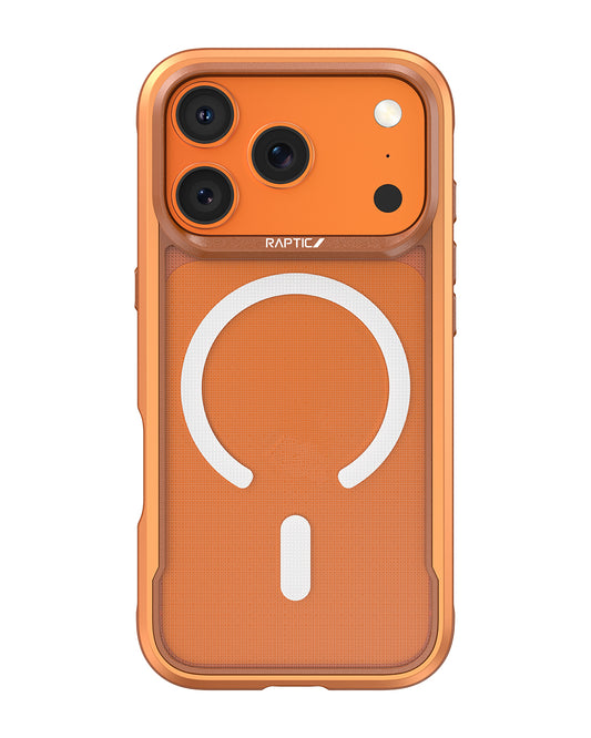 Apple iPhone 17 Pro Max Kılıf M-safe Şarj Özellikli Raptic Shield Classic Serisi Şeffaf Arka Yüzey C-Magnet Kapak