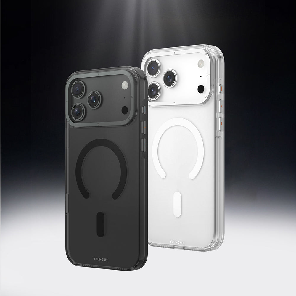 Apple iPhone 17 Pro Max Kılıf M-safe Şarj Özellikli Şeffaf Youngkit Crystal Shield Serisi Kapak Şeffaf