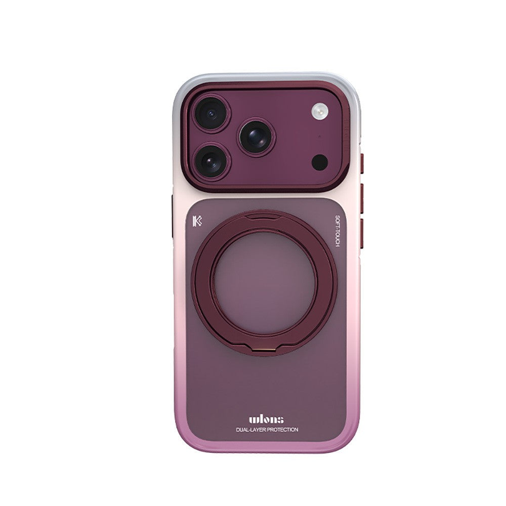 Apple iPhone 17 Pro Max Kılıf M-safe Şarj Özellikli Sert PC Wlons Arvox Standlı Kapak