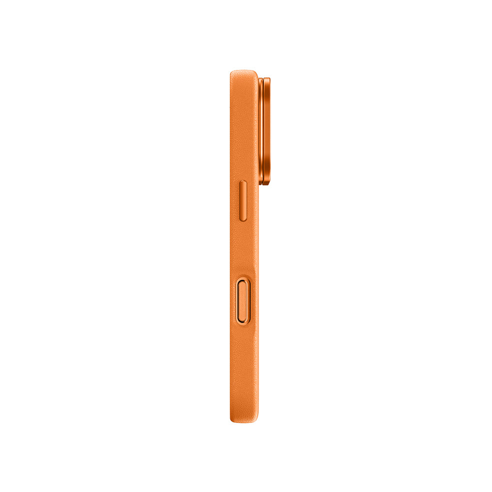 Apple iPhone 17 Pro Max Case M-safe Charging Stand Amazingthing Glamour Mag Series PU Cover Orange 