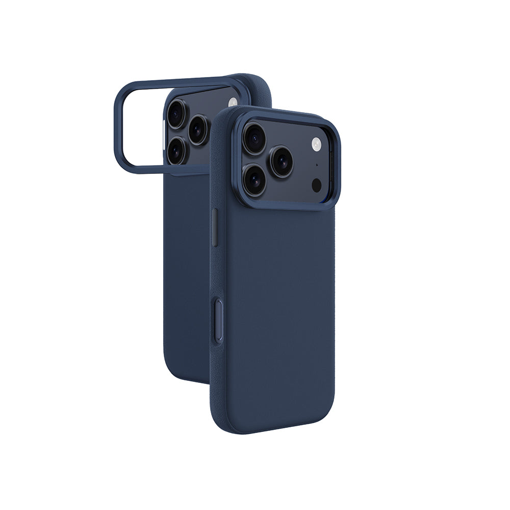 Apple iPhone 17 Pro Max Case M-safe Charging Stand Amazingthing Glamour Mag Series PU Cover Blue 