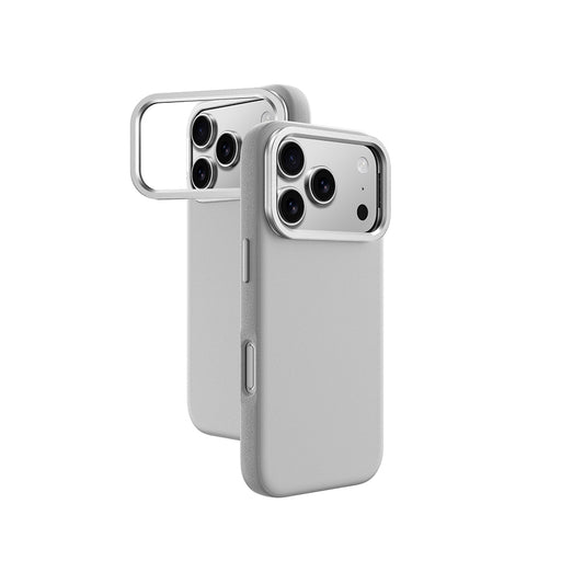 Apple iPhone 17 Pro Max Case M-safe Charging Stand Amazingthing Glamour Mag Series PU Cover Gray 