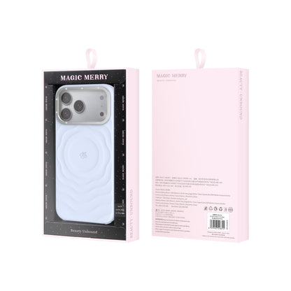 Apple iPhone 17 Pro Max Kılıf M-safe Şarj Özellikli Wiwu Magic Merry Blossom Drift Serisi Kapak